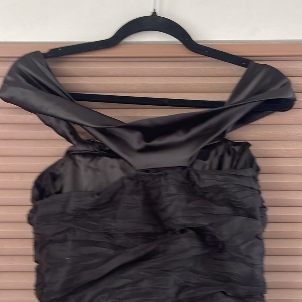 Rare Elegant Black Off-Shoulder Dress S - Picture 6 of 10
